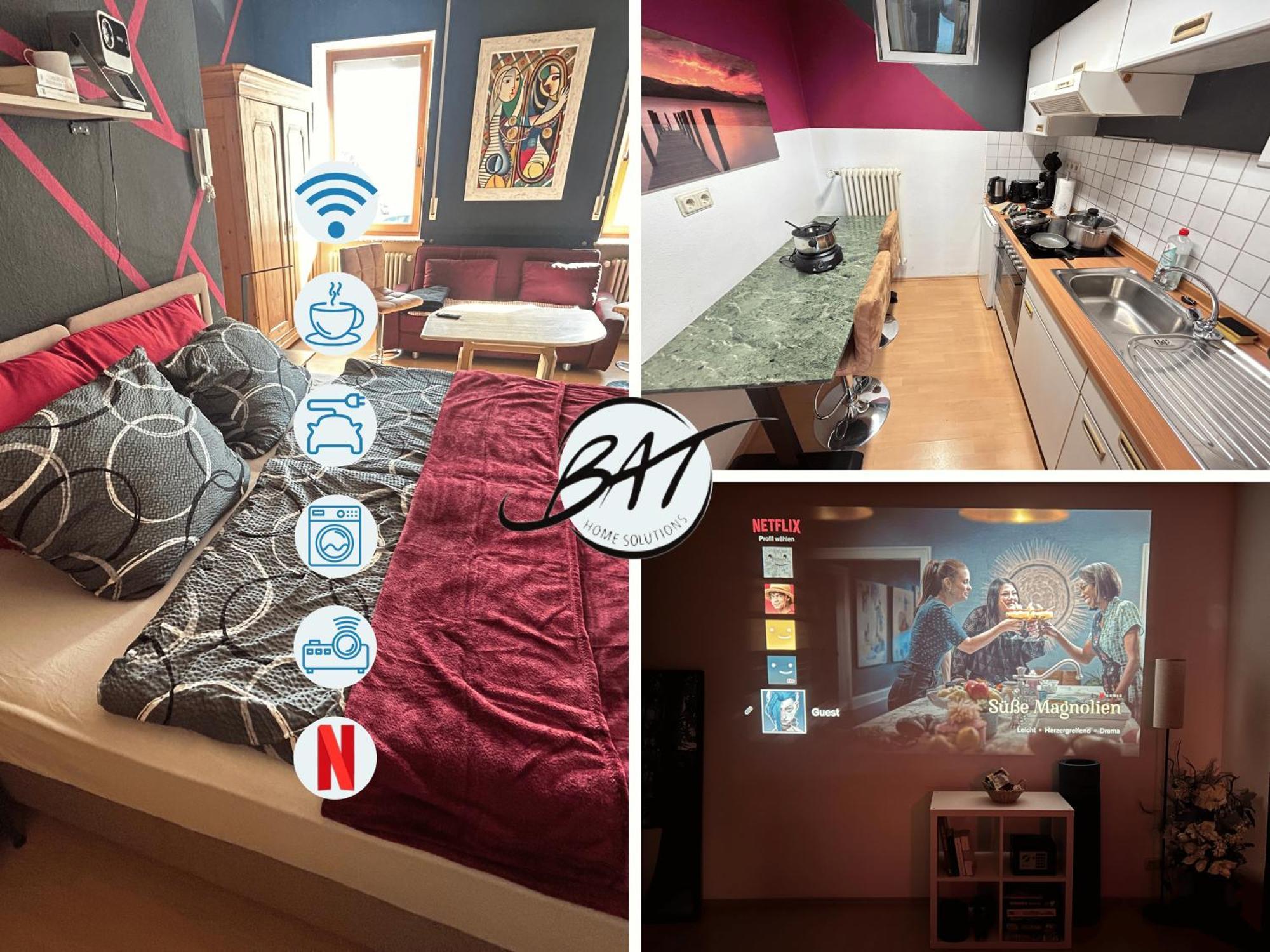 Appartement 35qm 4 Personen Zentral! Kino! Kueche! Wallbox! Raeder, Eg Trier